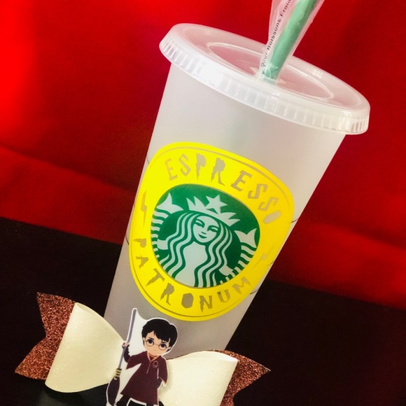 Starbucks Accessories Harry Potter Starbucks Venti Reusable Cold Cup Poshmark I love making harry potter themed drinks and i am soooo happy that pumpkin spice is released so i can now make the perfect concoction to cover this one! harry potter starbucks venti reusable cold cup
